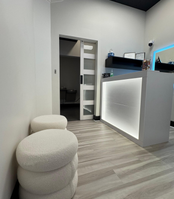 Annie's Beauty and Body Waxing 21 Front desk and waiting area inside a private waxing studio in Orlando